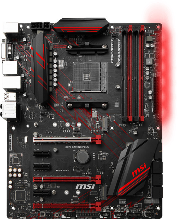 MSI AM4 ATX X470 GAMING PLUS Motherboard | Computer Alliance