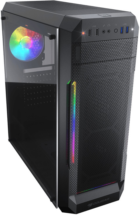 Cougar Atx Mx Mesh G Rgb Tempered Glass Mid Tower Case Ca