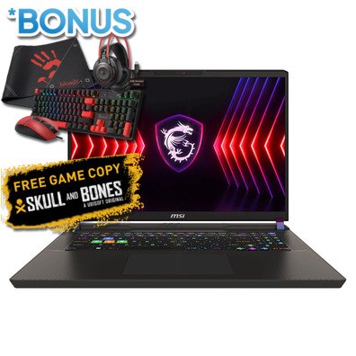 MSI VECTOR 17 HX A14VHG-653AU 17 RTX4080 Core i9 Laptop Win 11 Home, *FREE Skull and Bones™ game code via redemption