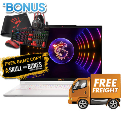 MSI Stealth 16Studio A13VG-062AU 16 RTX4070 Core i7 Laptop Win 11 Pro, *FREE Skull and Bones™ game code via redemption