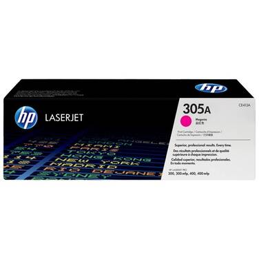 HP 305A Magenta Toner Cartridge (2600 Pages) PN CE413A