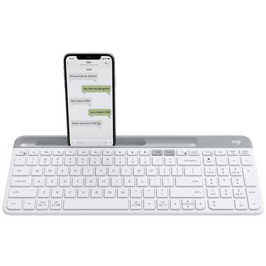 Logitech K580 Slim Multi-Device Wireless Keyboard 920-009211 White