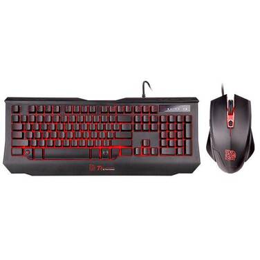 Thermaltake TteSPORTS Knucker Elite Multicolor Wired Keyboard and Mouse Combo KB-KMC-PLBLUS-01