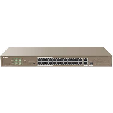 24 Port Tenda TEF1126P-24-250W 10/100 Network Switch With 22-Port Power over Ethernet