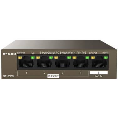 5 Port IP-COM G1105PD Gigabit Network Switch With 4-Port POE Passthrough