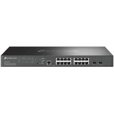16 Port TP-Link SG3218XP-M2 Omada 2.5Gbe and 2-Port 10Gbe SFP+ L2+ Managed Switch with 8-Port PoE+