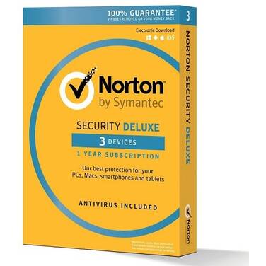 Symantec Norton 360 Deluxe VPN/DarkWeb 3 Devices Retail Box