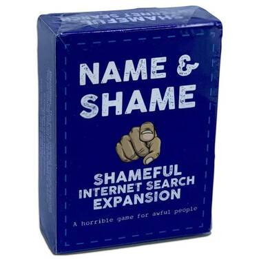 Name & Shame Shameful Internet Search Expansion Card Game