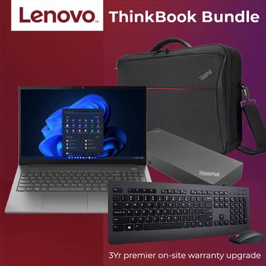 ThinkPad 15.6 i5 16GB Win11 Pro Laptop | Lenovo Hybrid Workforce Bundle 1