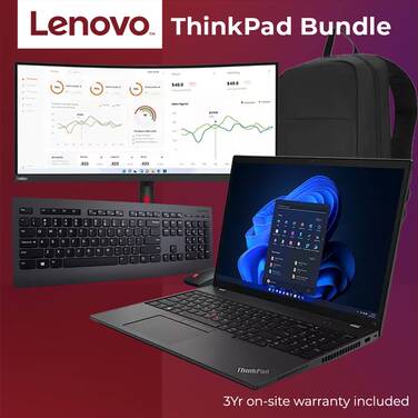 ThinkPad 16 i7 16GB Win11 Pro Laptop | Lenovo Hybrid Workforce Bundle 5