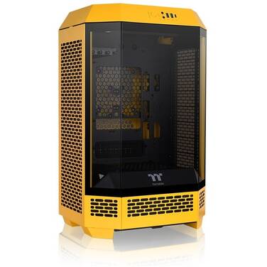 Thermaltake The Tower 300 Tempered Glass Micro Tower Case Bumblebee