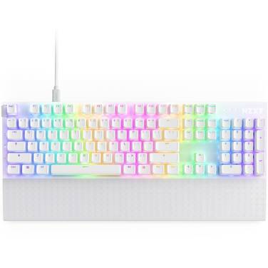 NZXT Full-Size Function 2 Gaming Keyboard White KB-001NW-US