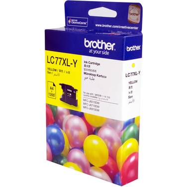 Brother LC77XLY Yellow Ink Cartridge (1,200 Pages)