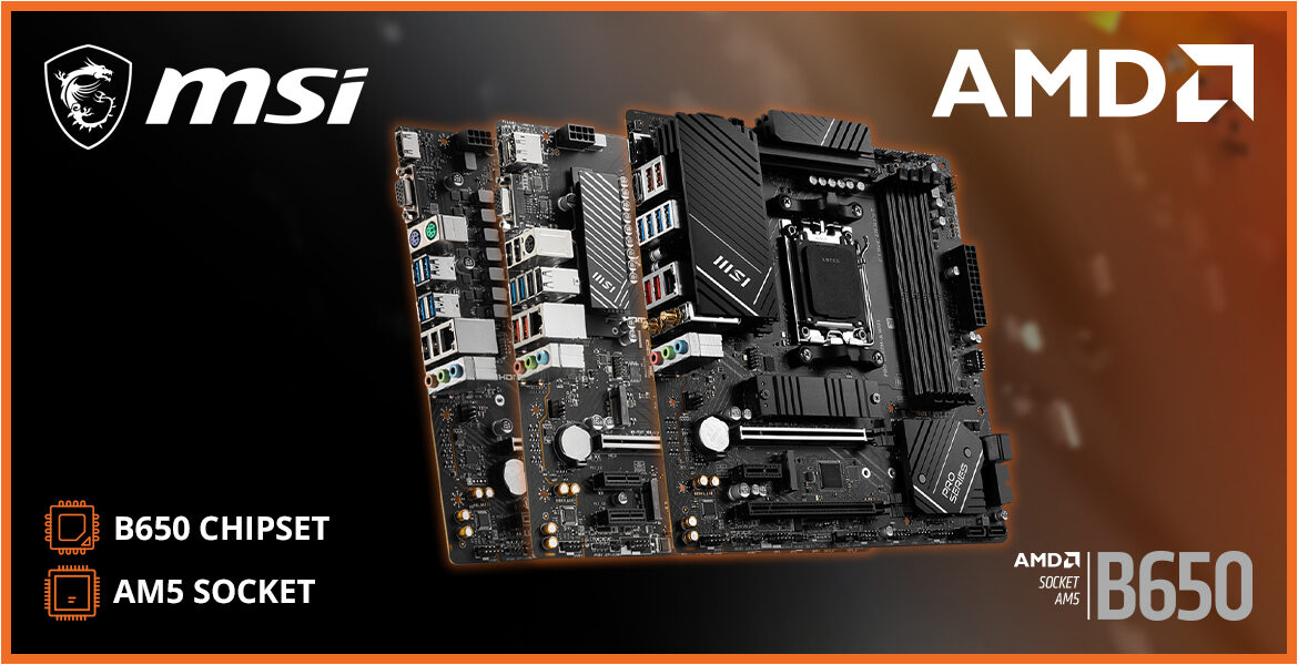 AMD Motherboard MSI B650 Chipset Micro-ATX