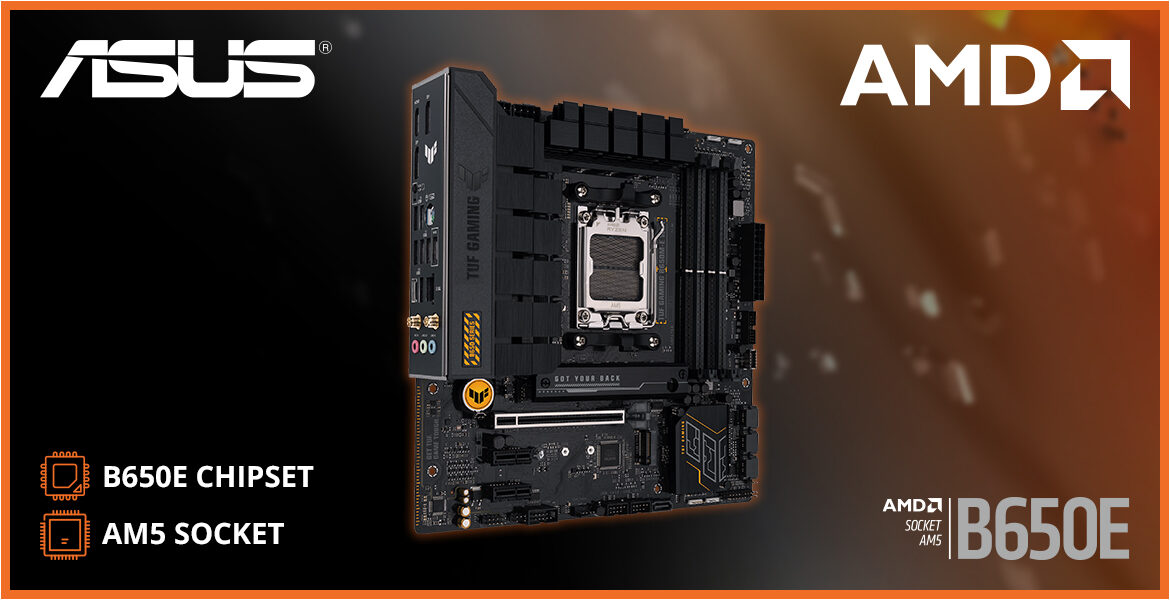 AMD Motherboard ASUS B650E Chipset Micro-ATX