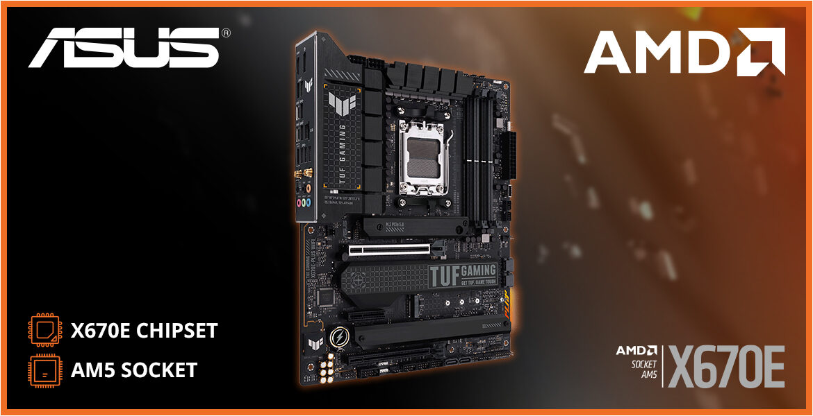 AMD Motherboard ASUS X670E Chipset ATX