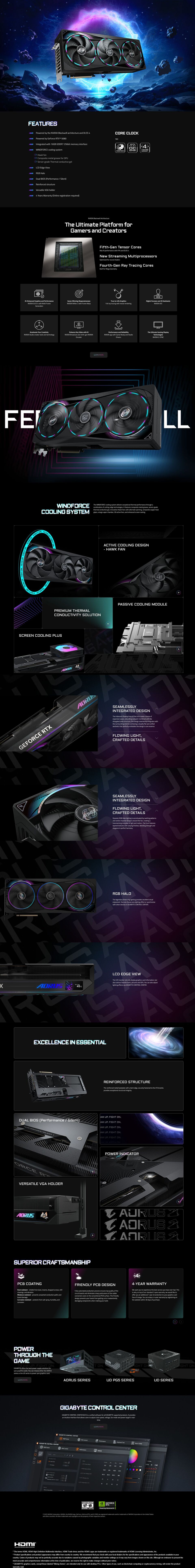 gigabyte aorus rtx 5080 master 16g graphics card