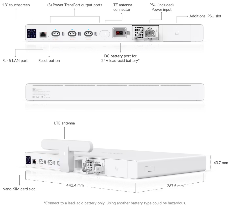 ubiquiti uisp-p-pro power pro uninterruptible power management system