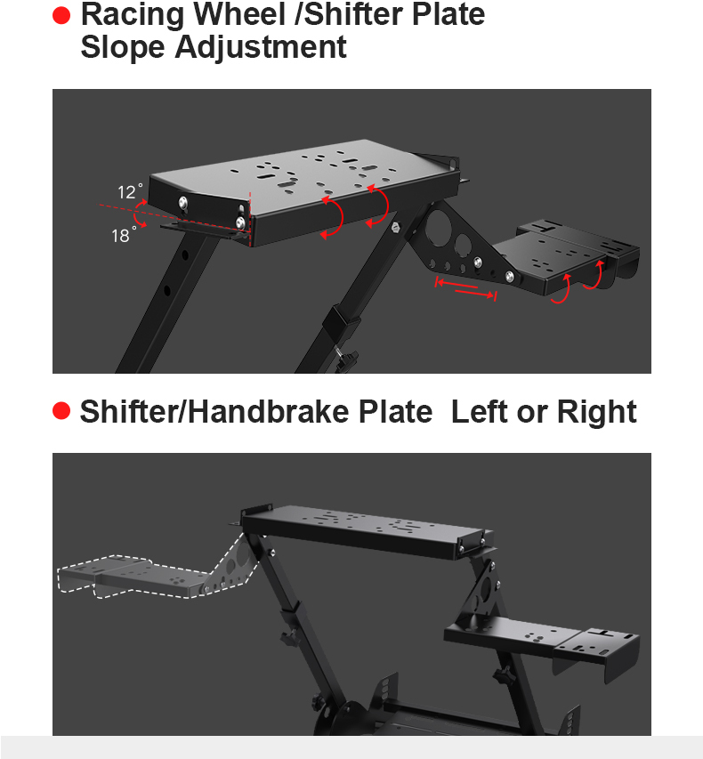 pxn-a10 foldable and adjustable racing sim frame