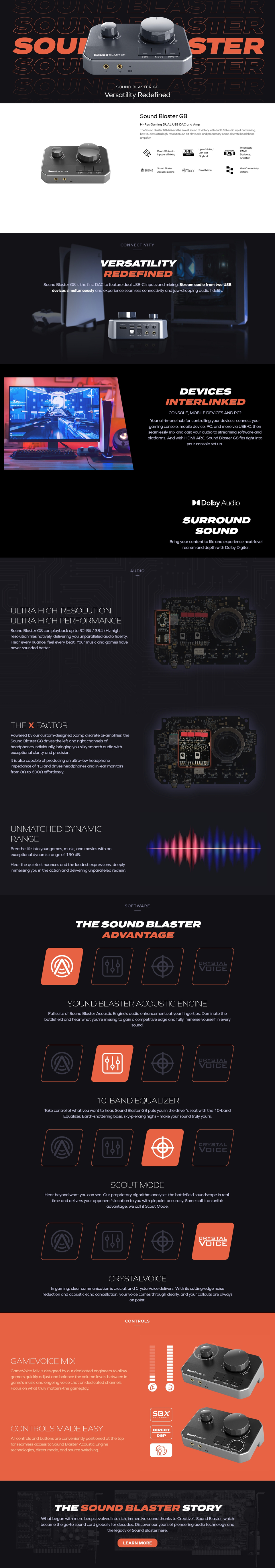 creative sound blaster g8 hi-res gaming dual usb dac and amp