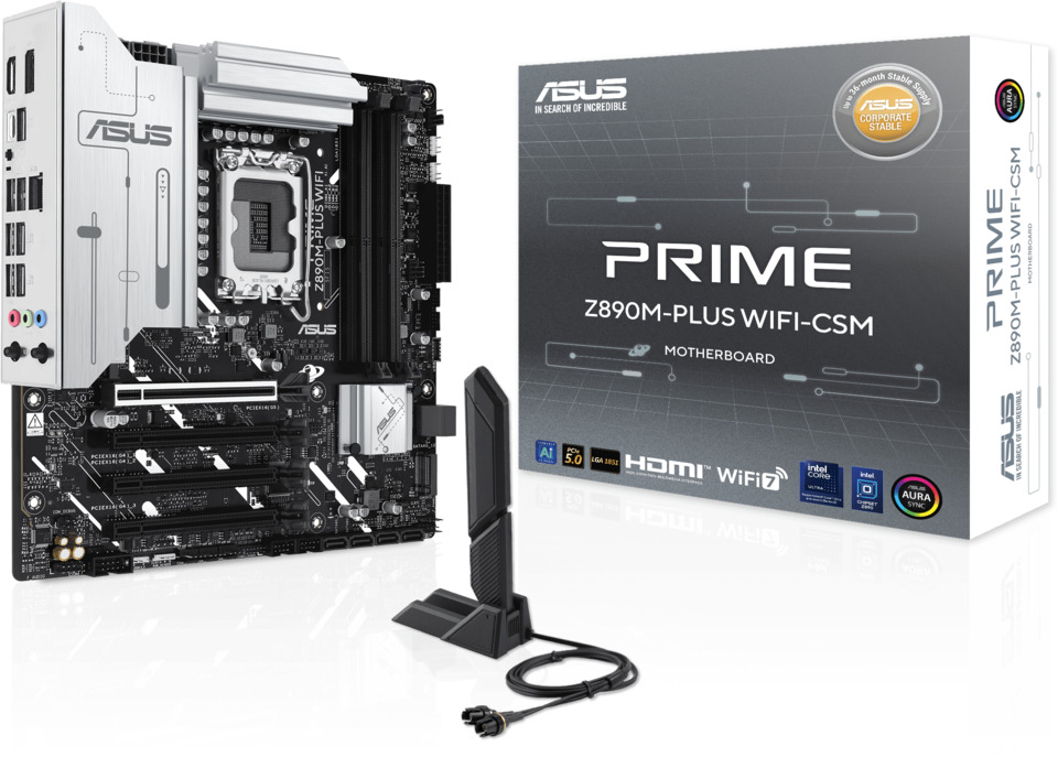 asus s1851 microatx prime z890m-plus wifi-csm ddr5 motherboard