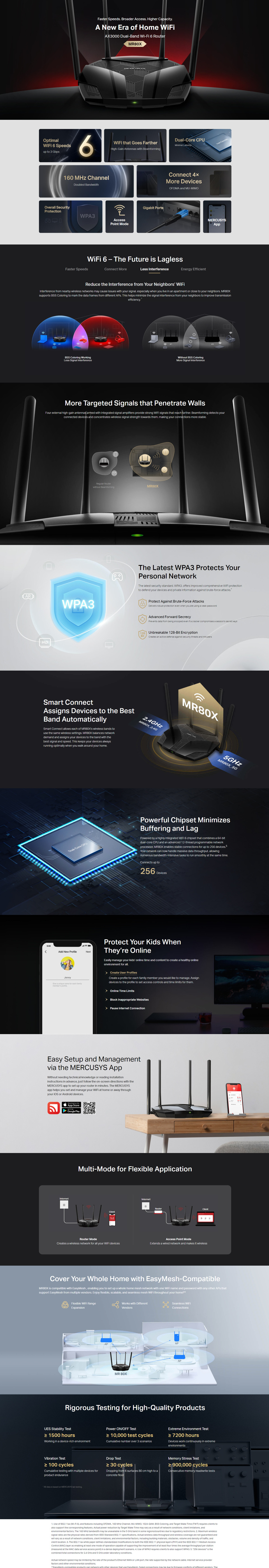 Mercusys MR80X AX3000 Dual-Band Wi-Fi 6 Router | Computer Alliance