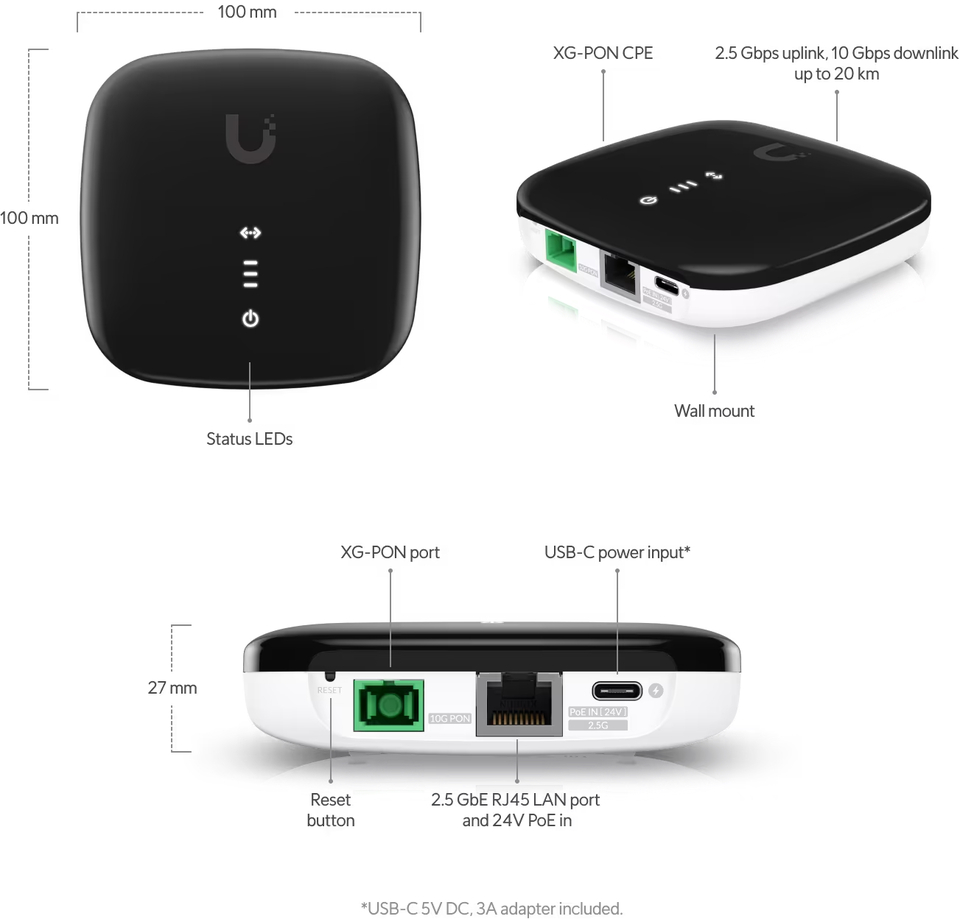 ubiquiti uisp-fiber-xg optical network unit