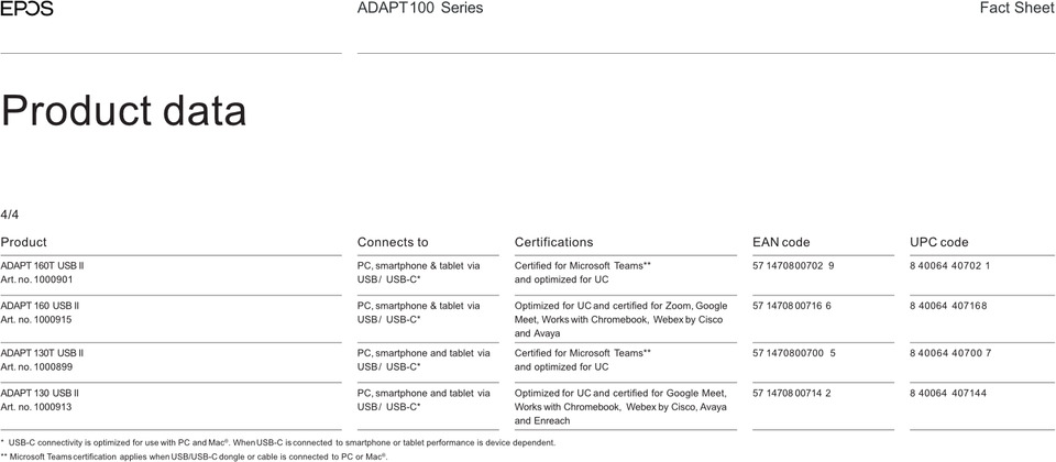 epos adapt 165 usb-c ii wired headset