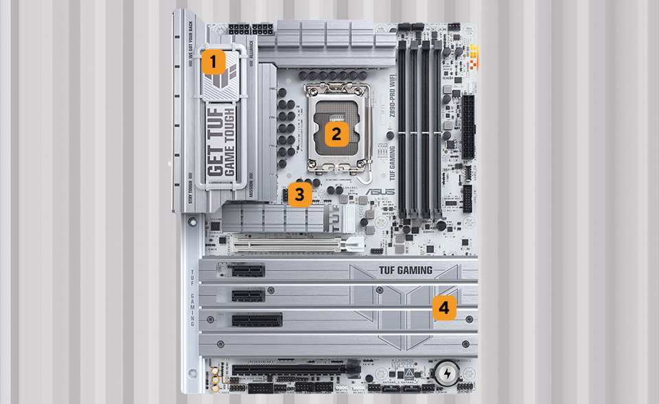 asus s1851 atx tuf gaming z890-pro wifi ddr5 motherboard