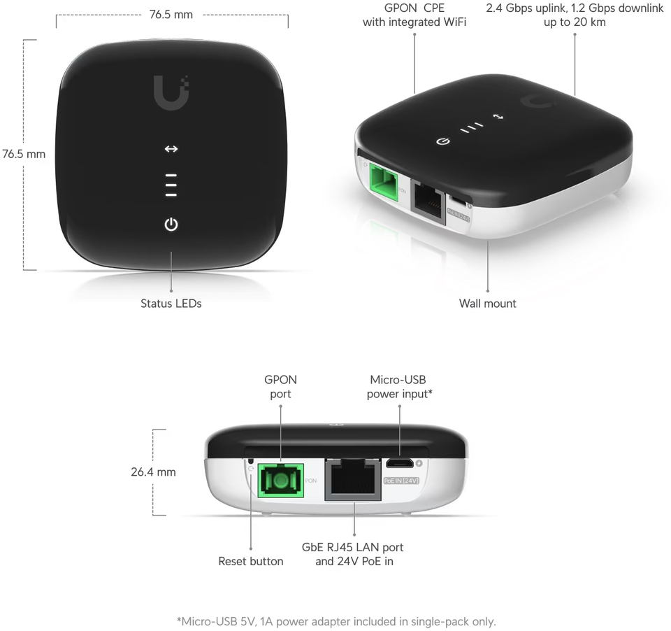 ubiquiti uf-loco fiber loco gpon cpe