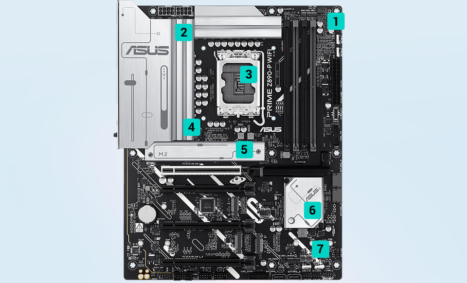 asus s1851 atx prime z890-p wifi-csm ddr5 motherboard