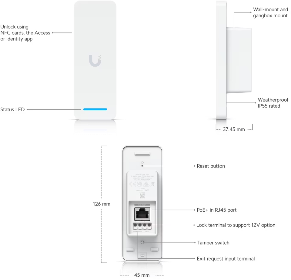 ubiquiti ua-ultra access ultra single-door entry control