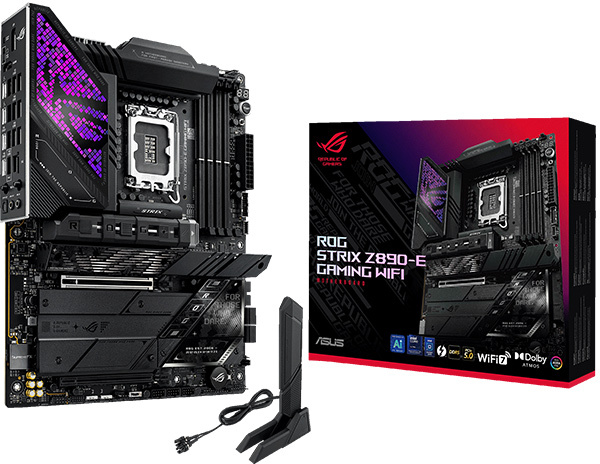 asus s1851 atx rog strix z890-e gaming wifi ddr5 motherboard