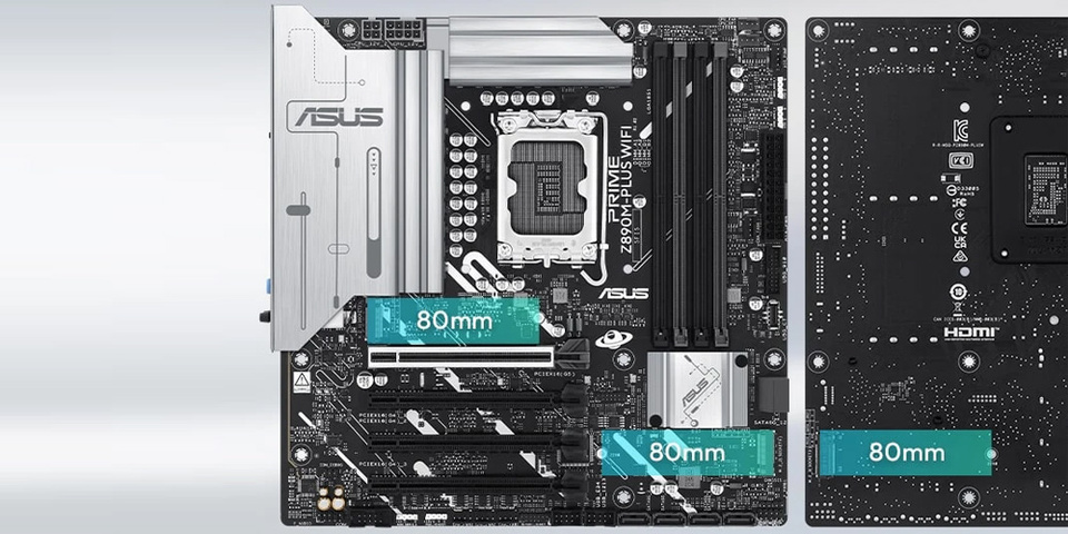 asus s1851 microatx prime z890m-plus wifi-csm ddr5 motherboard