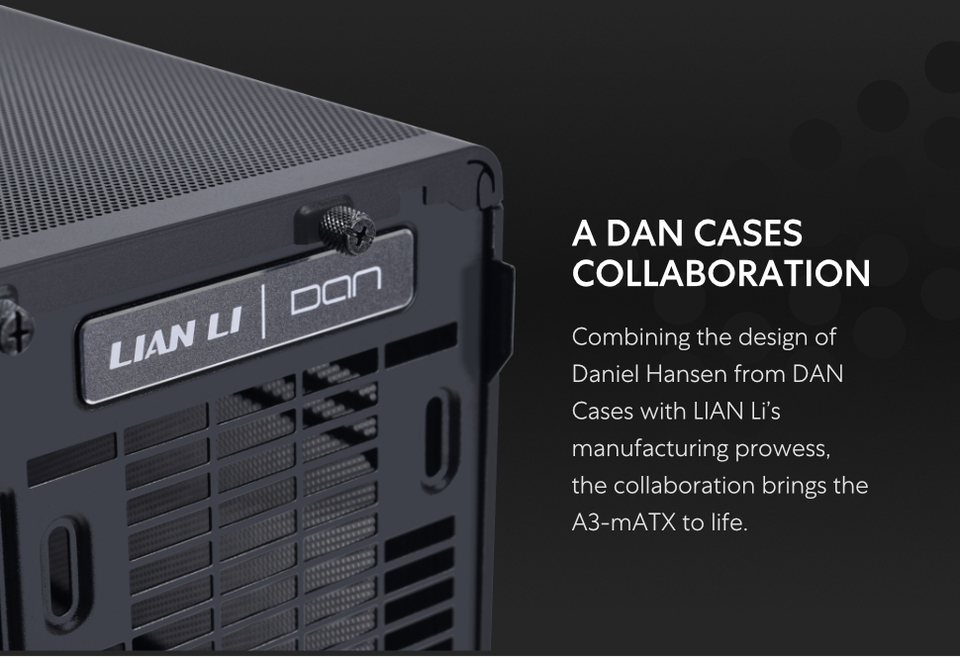 lian li dan-a3 microatx chassis black wood edition