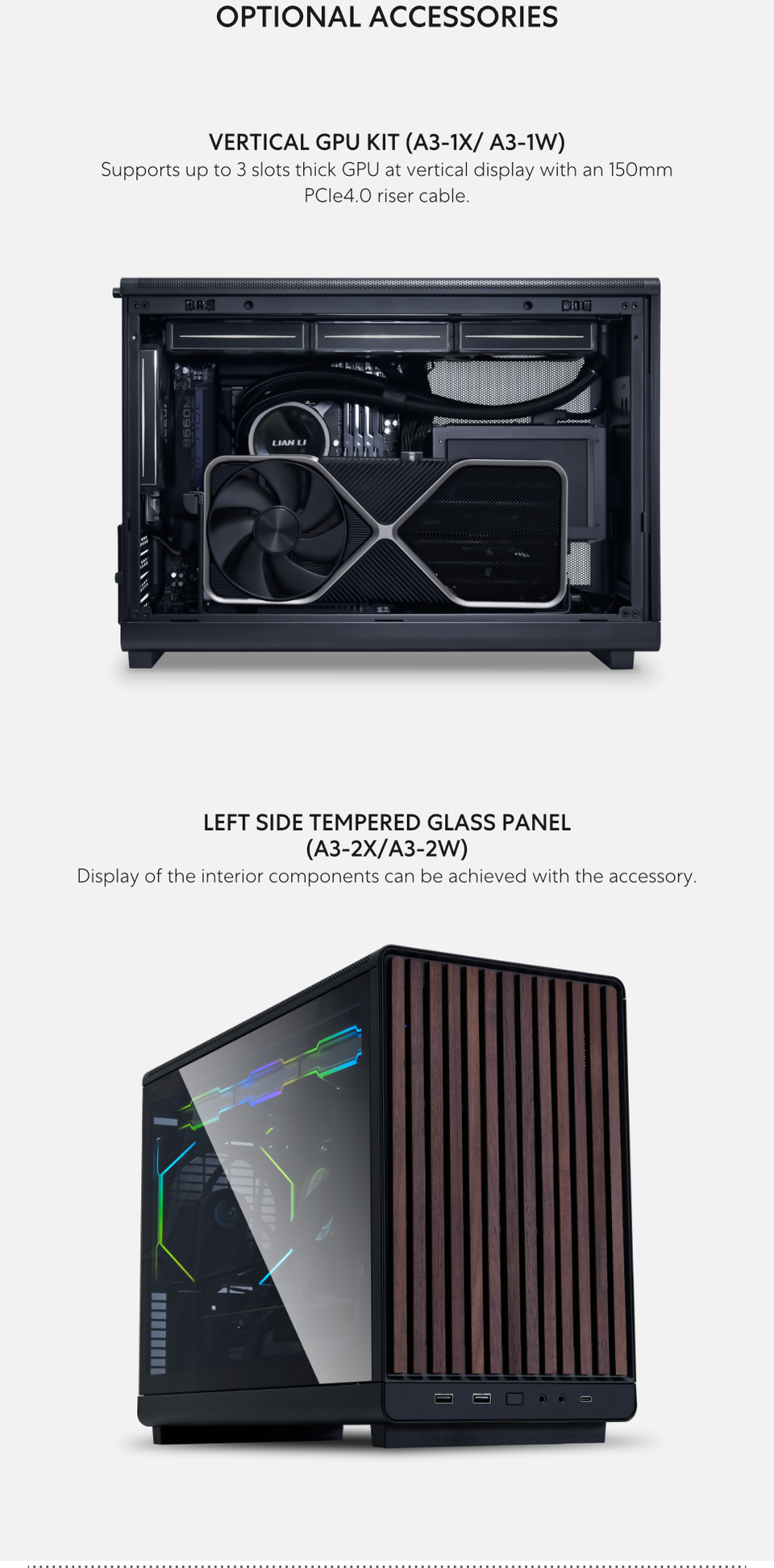 lian li dan-a3 microatx chassis black wood edition