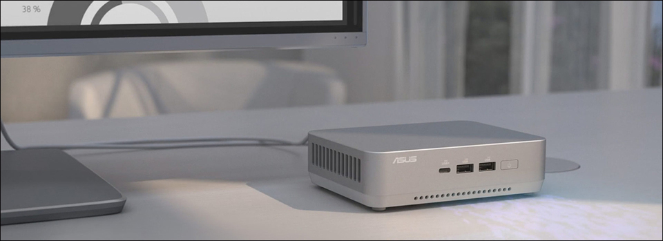 asus nuc 14 pro slim core ultra 9 barebones mini pc white