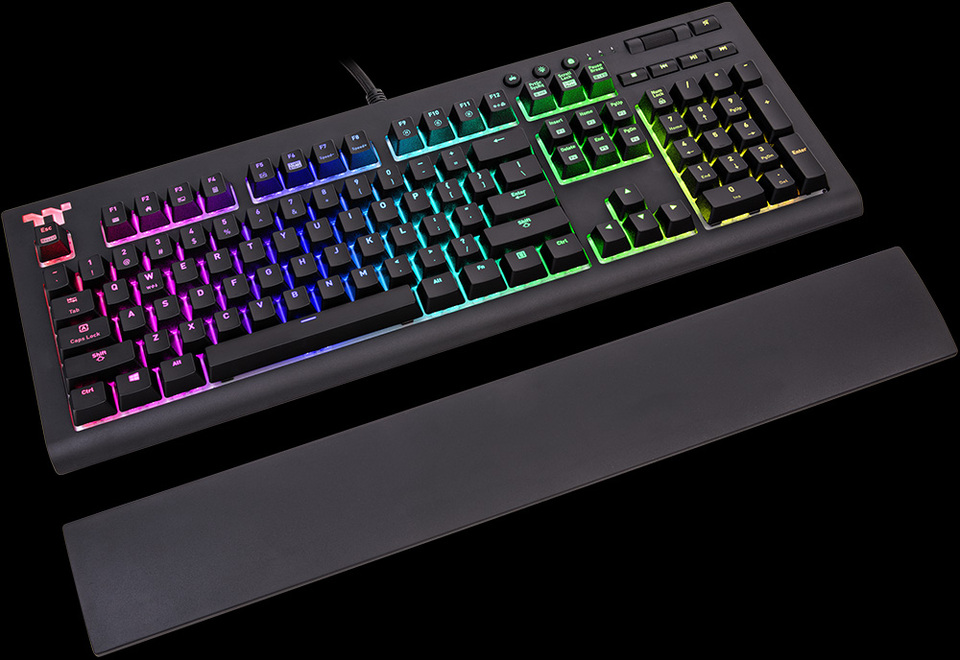 thermaltake premium x1 rgb cherry mx blue keyboard