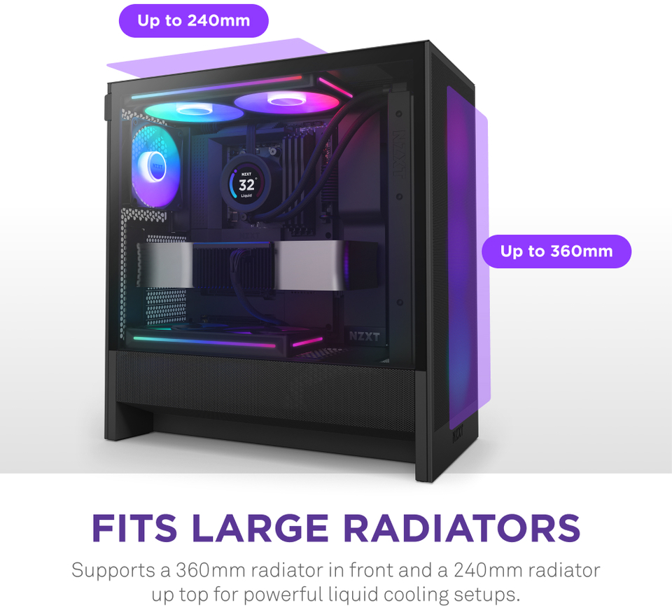 nzxt atx h5 flow rgb 2024 black case cc-h52fb-r1