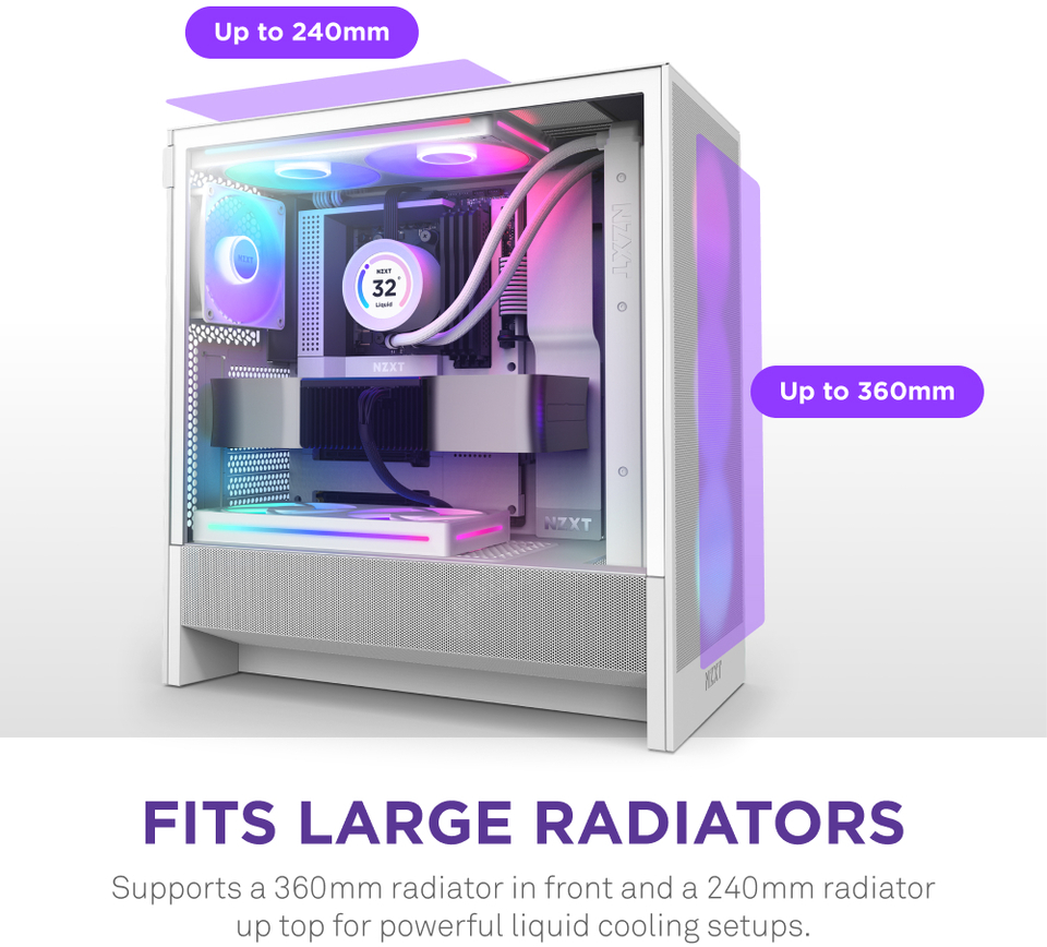 nzxt atx h5 flow rgb 2024 white case cc-h52fw-r1