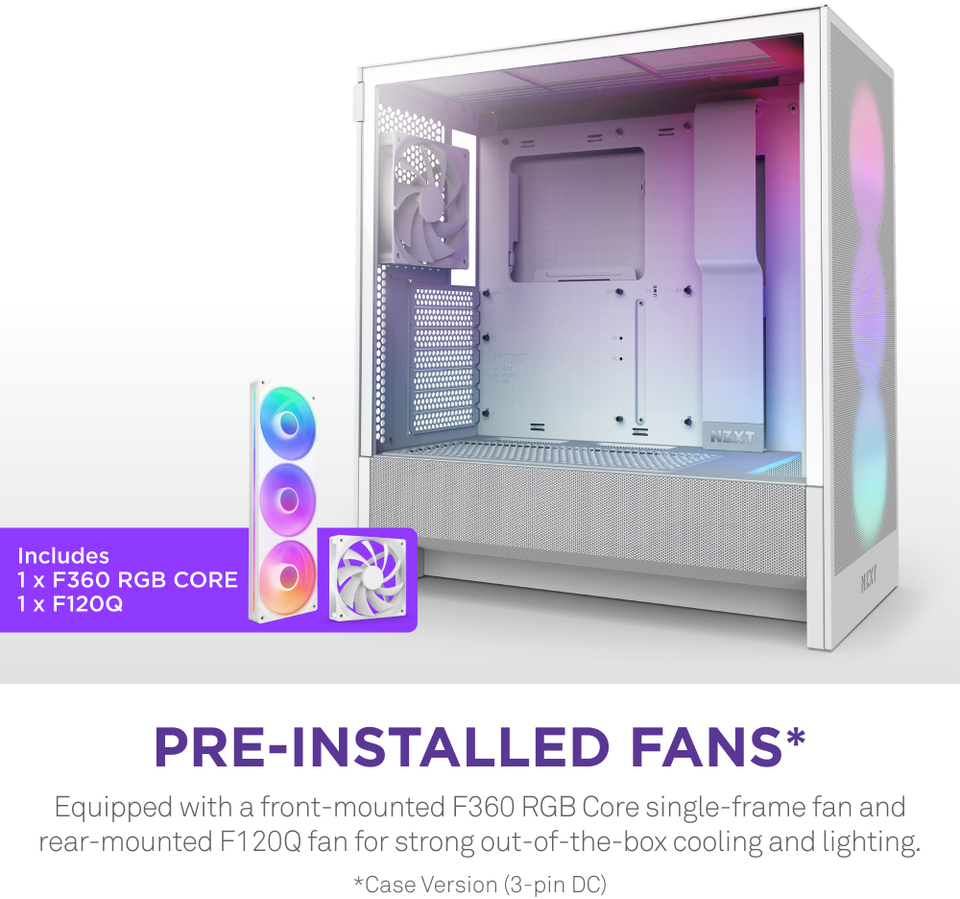 nzxt atx h5 flow rgb 2024 white case cc-h52fw-r1