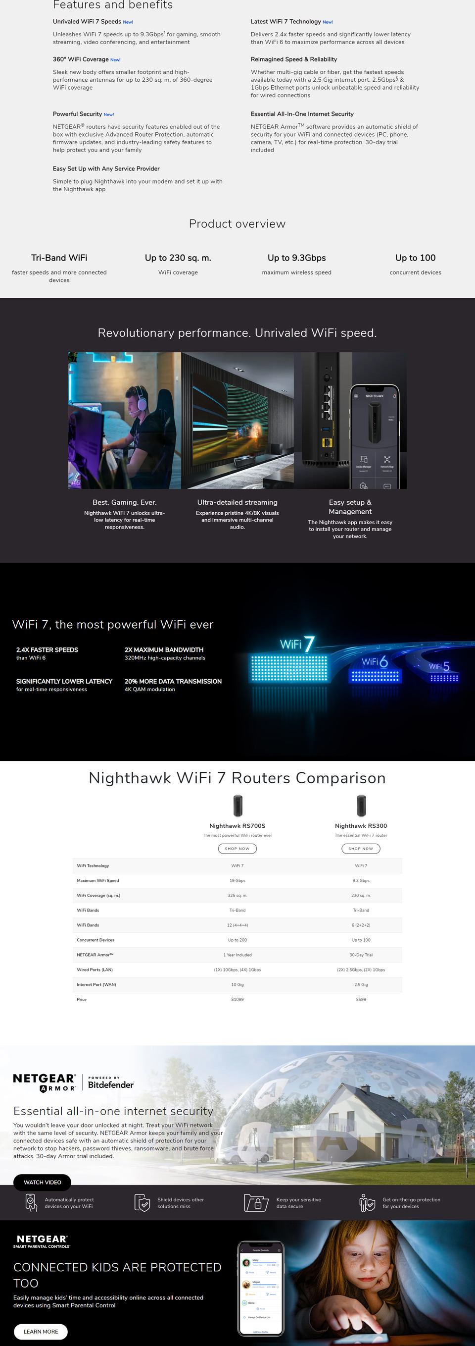 netgear rs300 nighthawk be9300 wifi 7 router