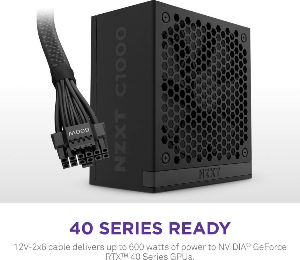 1000 watt nzxt c1000 gold atx 31 gen5 black power supply