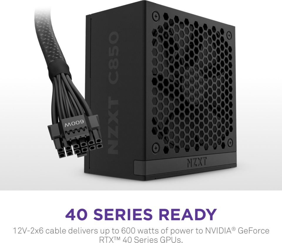 850 watt nzxt gold atx 31 gen5 black power supply