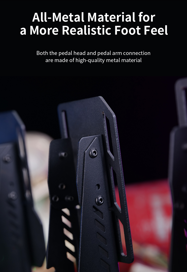 pxn-pd hm premium triple racing pedals black