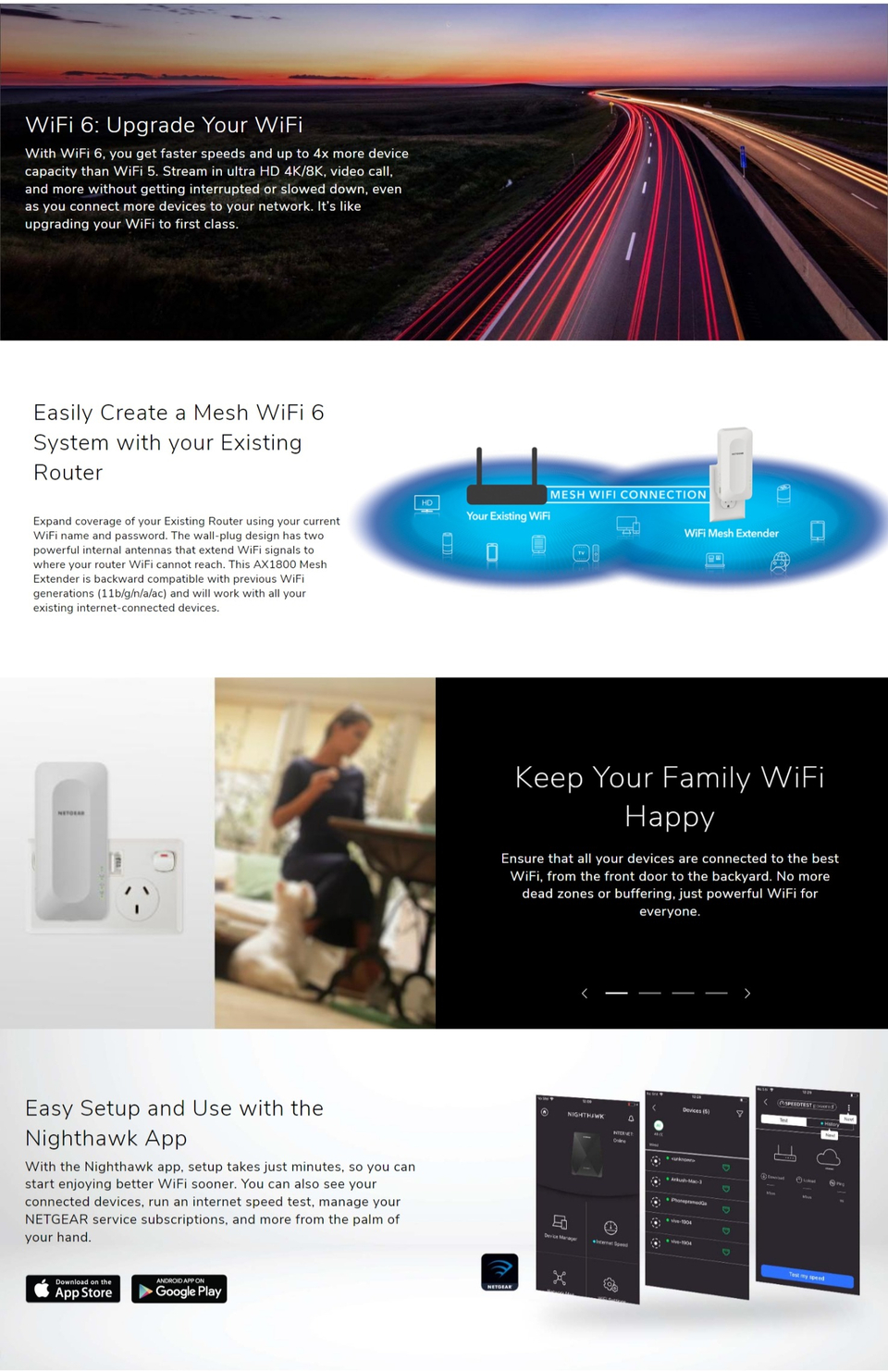 netgear eax15 ax1800 wifi mesh extender