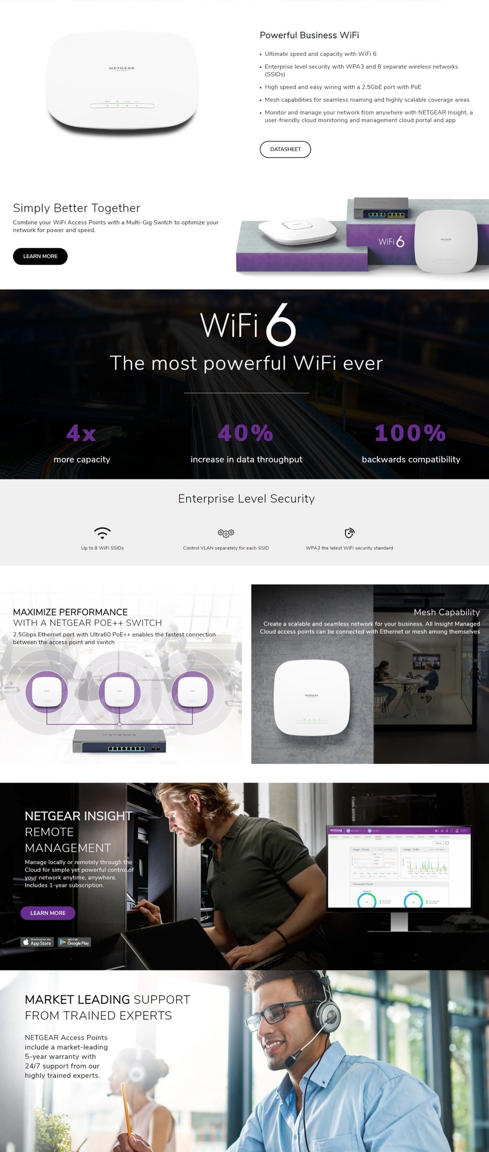 netgear wax615-100aps ax3000 poe managed wifi 6 access point