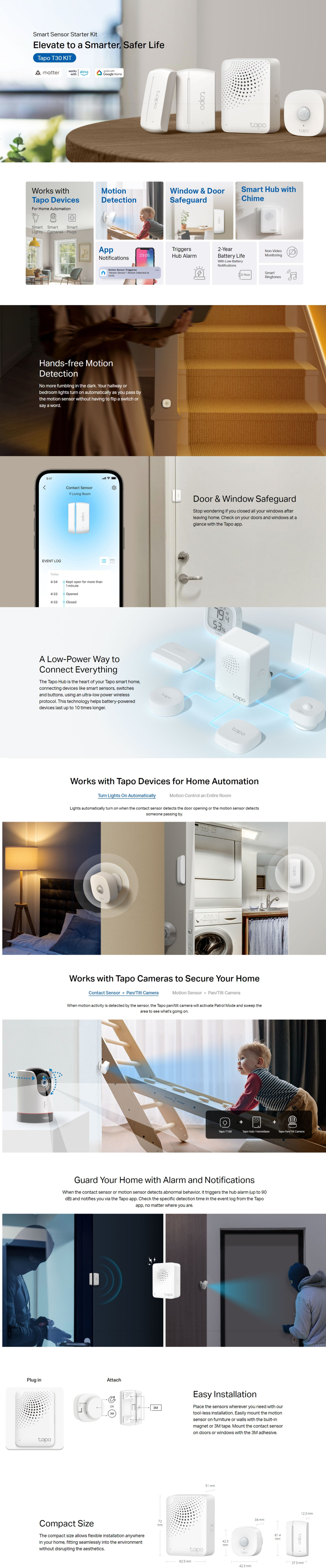 tp-link tapo t30 kit smart sensor starter kit