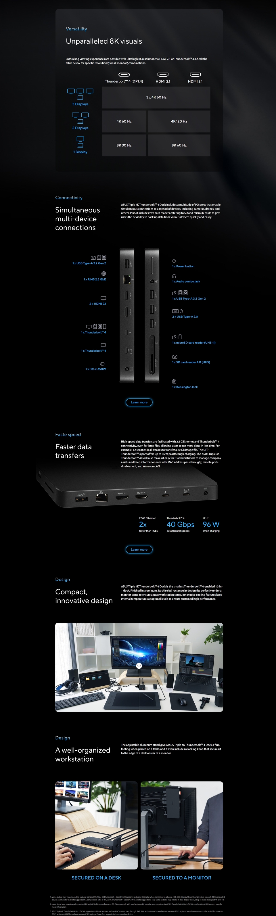 asus dc500 triple 4k thunderbolt dock