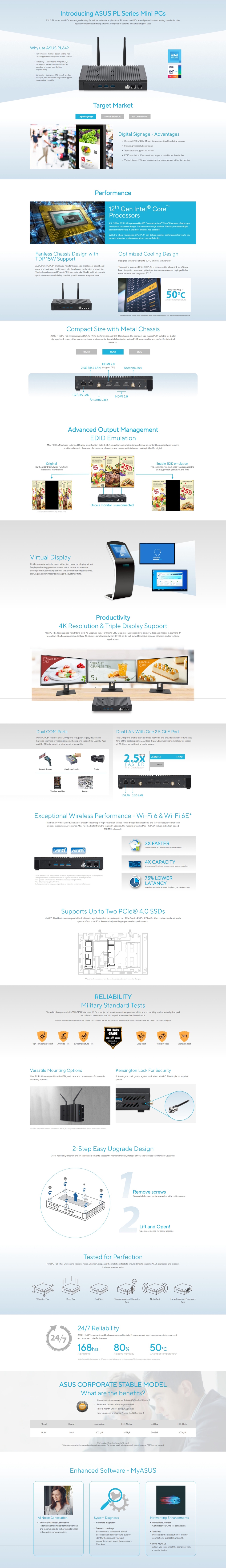 asus pl64 i3 barebones mini pc